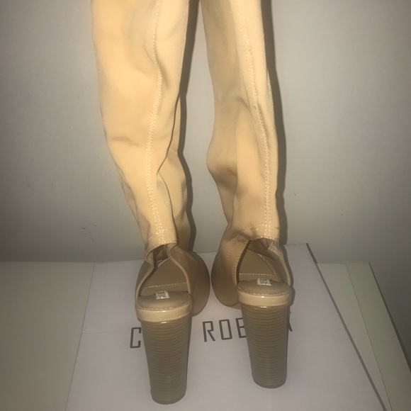 Thigh High Open Toe Bootie - Picture 4 of 6